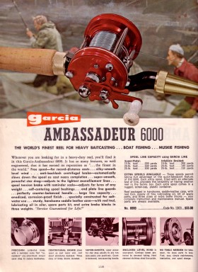 abu garcia ambassadeur 5000 vintage 4 screw reel