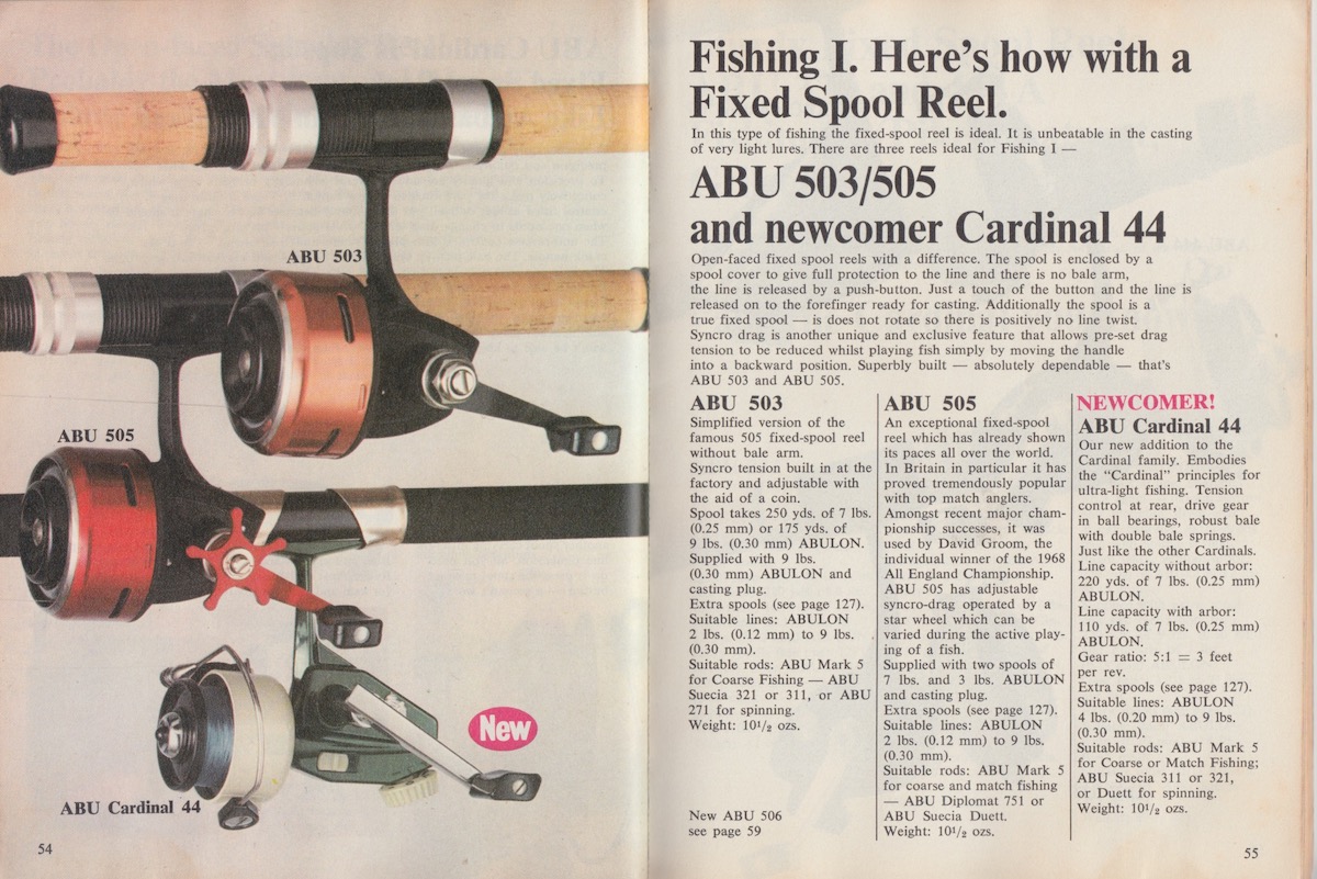 Abu Garcia, Cardinal 54 Spinning Reel (Vintage) – Ireland's Antique Fishing  Tackle